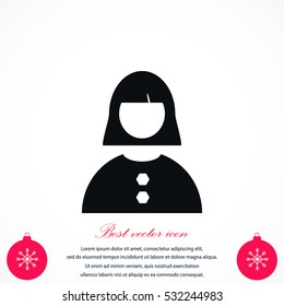 female icon vector, flat design best vector icon