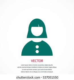female icon vector, flat design best vector icon