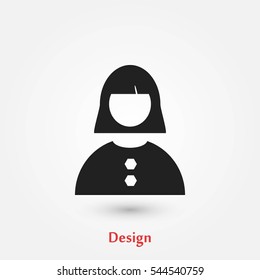 female icon vector, flat design best vector icon