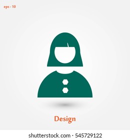 female icon vector, flat design best vector icon