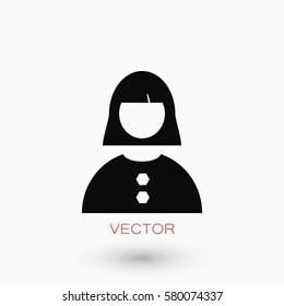 female icon vector, flat design best vector icon