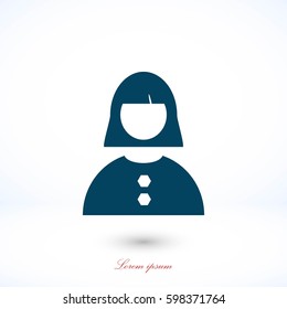 female icon vector, flat design best vector icon
