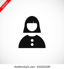 female icon vector, flat design best vector icon