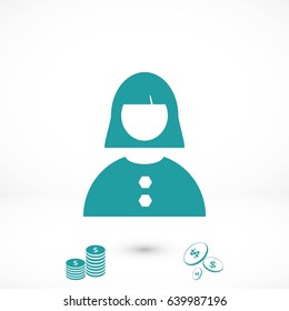 female icon vector, flat design best vector icon