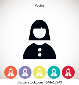 female icon vector, flat design best vector icon