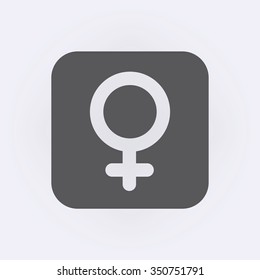 Female icon. Vector illustration