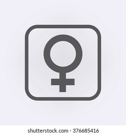 Female icon . Vector illustration
