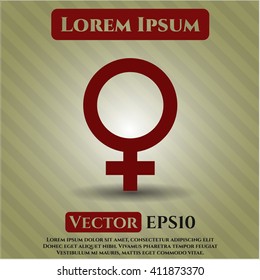 Female icon vector illustration
