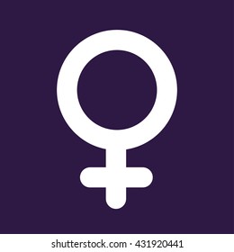 Female icon . Vector illustration
