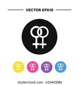 female icon. vector illustration