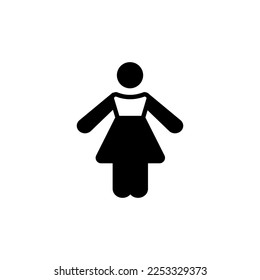 Female icon in vector. Logotype