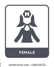 female icon vector on white background, female trendy filled icons from Medical collection, female vector illustration