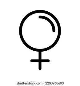 Illustration zum Design eines Frauenbildes mit Vektorsymbol