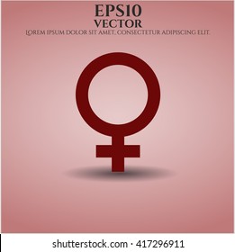 female icon vector symbol flat eps jpg app web concept website