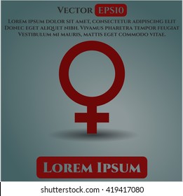 female icon vector symbol flat eps jpg app web concept website