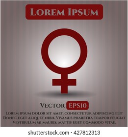 female icon vector symbol flat eps jpg app web concept website