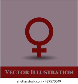 female icon vector symbol flat eps jpg app web concept website
