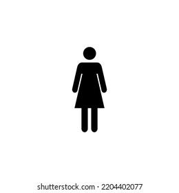 Vector de icono femenino para la web y la aplicación móvil. signo de mujer y símbolo