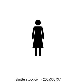 Weibliche Ikone Vektor für Web- und mobile App. Frauenzeichen und Frauensymbol