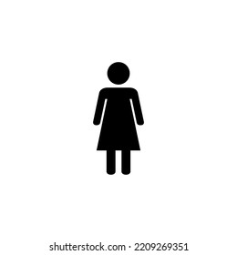 Vector de icono femenino para la web y la aplicación móvil. signo de mujer y símbolo