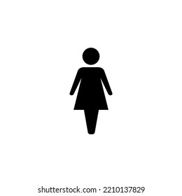 Vector de icono femenino para la web y la aplicación móvil. signo de mujer y símbolo