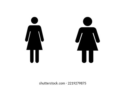 Vector de icono femenino para la web y la aplicación móvil. signo de mujer y símbolo