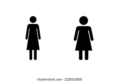 Female icon vector for web and mobile app. woman sign and symbol