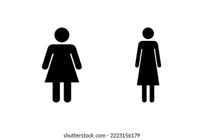 Female icon vector for web and mobile app. woman sign and symbol