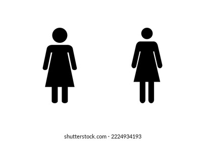 Vector de icono femenino para la web y la aplicación móvil. signo de mujer y símbolo
