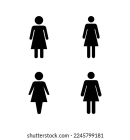 Vector de icono femenino para la web y la aplicación móvil. signo de mujer y símbolo