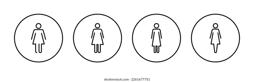 Female icon vector for web and mobile app. woman sign and symbol