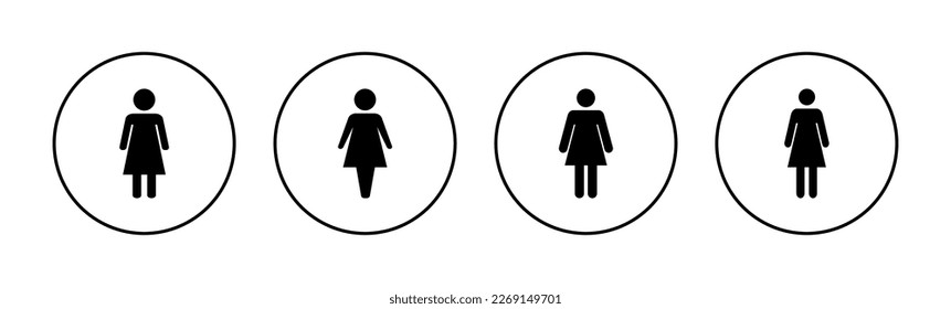 Female icon vector for web and mobile app. woman sign and symbol