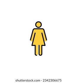 Female icon vector for web and mobile app. woman sign and symbol