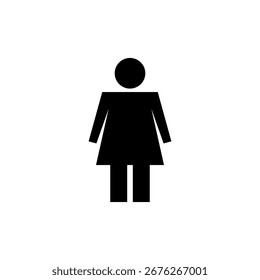 Female icon vector for web and mobile app. woman sign and symbol