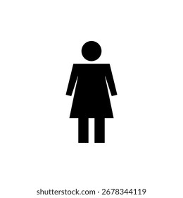 Ícone feminino vetor para web e aplicativo móvel. sinal e símbolo da mulher