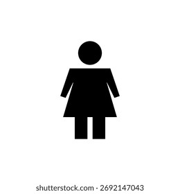 Weiblicher Icon-Vektor für Web- und Mobile-App. Frauenzeichen und -symbol