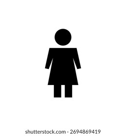 Vector de icono femenino para el Web y el App móvil. signo y símbolo de la mujer