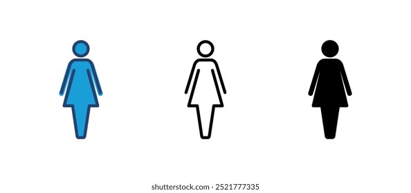 Female icon vector. woman icon vector