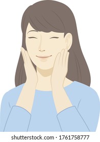 
Female illustration / very pleased