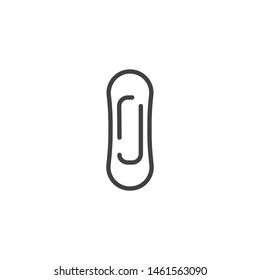 Female intimate hygiene vector icon.  Sanitary Napkin filled flat sign for mobile concept and web design. Women hygiene pad glyph icon. Symbol, logo illustration. Vector graphics
