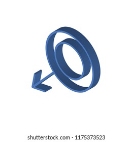 Female isometric left top view 3D icon