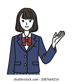 
Female junior high school or high school students to introduce