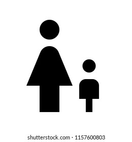 female with kid