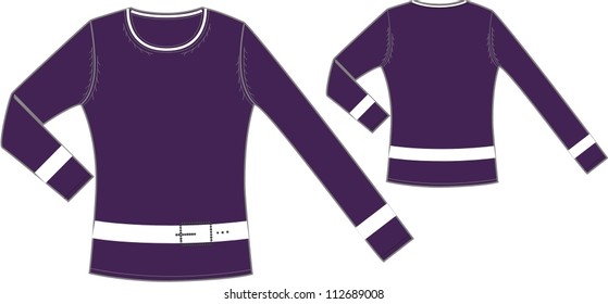Female knitted jersey ( jumper).