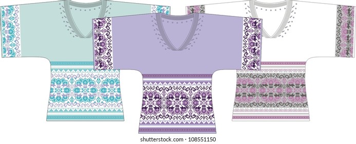 Female knitted jersey (pullover)
