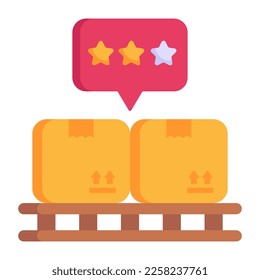Female laptop user doing logistics communication flat icon