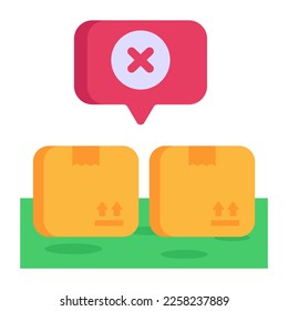 Female laptop user doing logistics communication flat icon