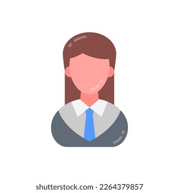 Female Lawyer icon in vector. Logotype