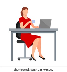 female leaders who see the company's revenue, while relaxing coffee