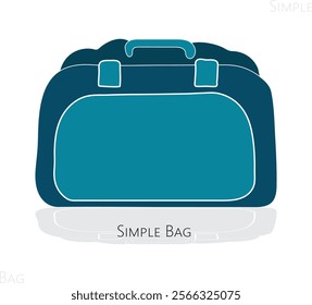 female leather bag on white background. shoulder bag icon